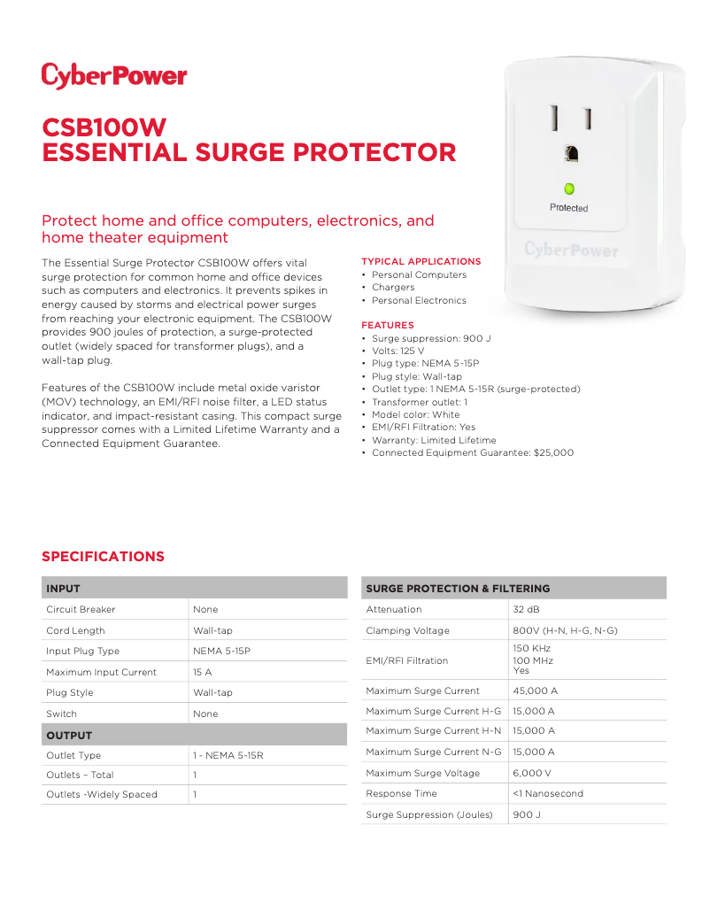 Imagen de la primera página del manual del dispositivo Essential CSB100W
