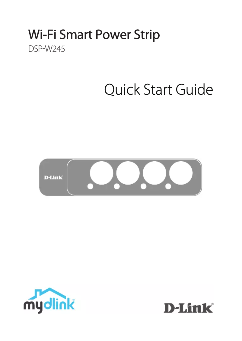 Imagen de la primera página del manual del dispositivo DSP-W245