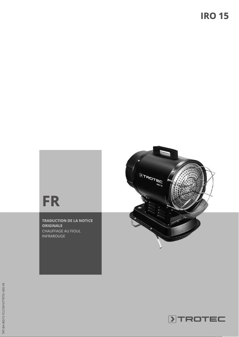 Imagen de la primera página del manual del dispositivo IRO 15