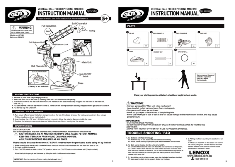 Imagen de la primera página del manual del dispositivo CP100