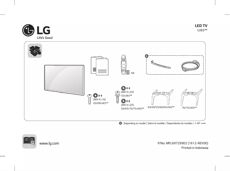 Página 1 del manual Manual de usuario LG 65UJ652T