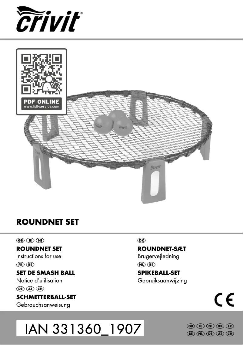 Página nº 1 - Manual de usuario Crivit IAN 331360