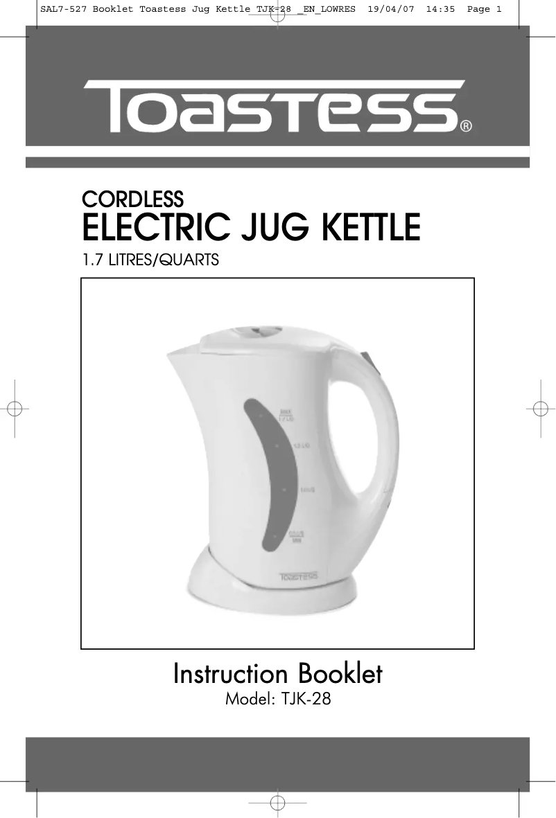 Imagen de la primera página del manual del dispositivo TJK-28