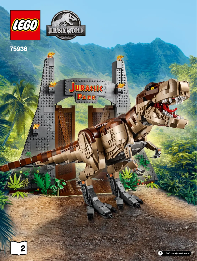 Página 1 del manual Manual de usuario Lego Jurassic World 75936