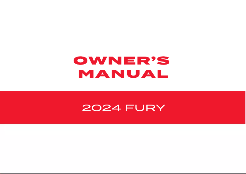 Página nº 1 - Manual de usuario Honda Fury (2024)