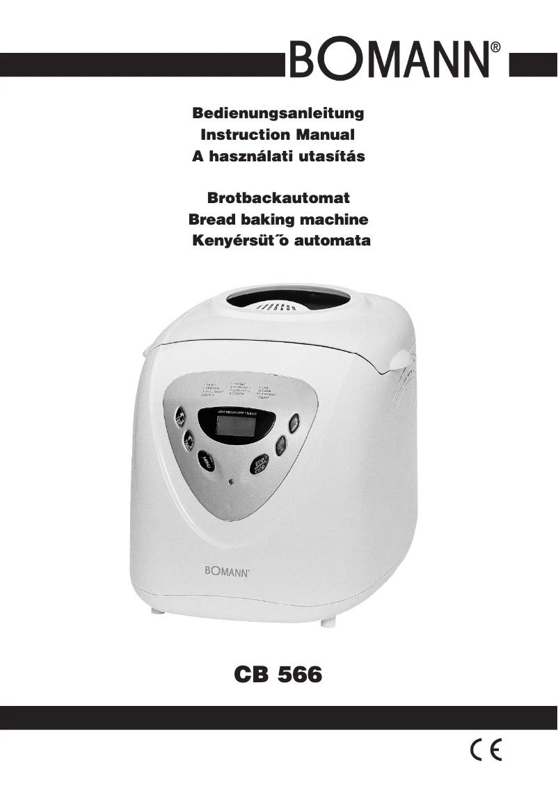 Página 1 del manual Manual de usuario Bomann CB 566