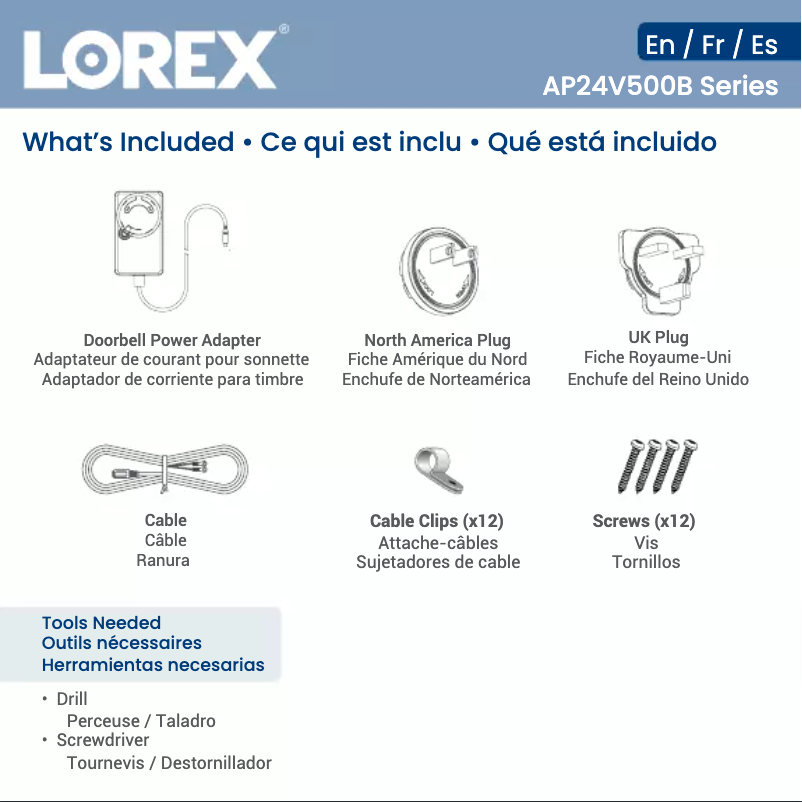 Página 1 del manual Manual de usuario Lorex AP24V500B