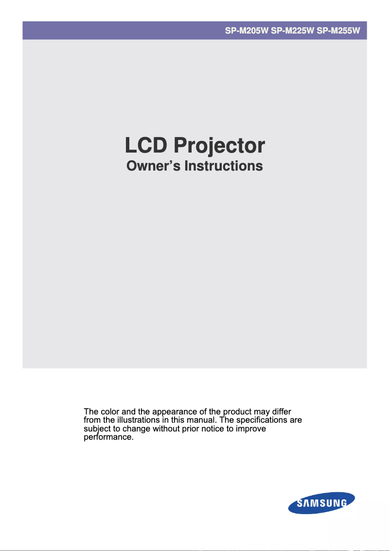 Imagen de la primera página del manual del dispositivo SP-M225W