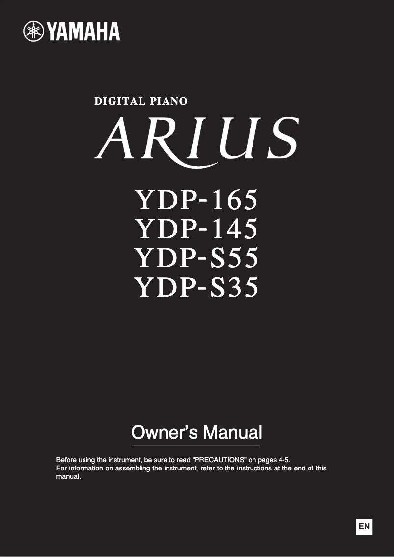 Imagen de la primera página del manual del dispositivo Arius YDP-145