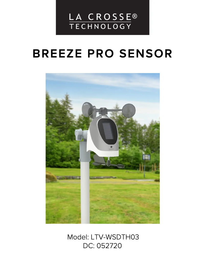 Imagen de la primera página del manual del dispositivo LTV-WSDTH03