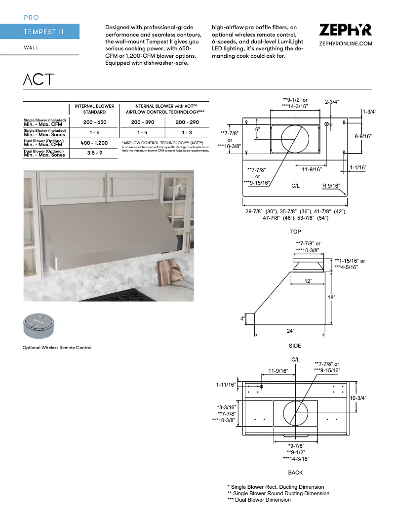 Imagen de la primera página del manual del dispositivo Tempest II AK7554CS