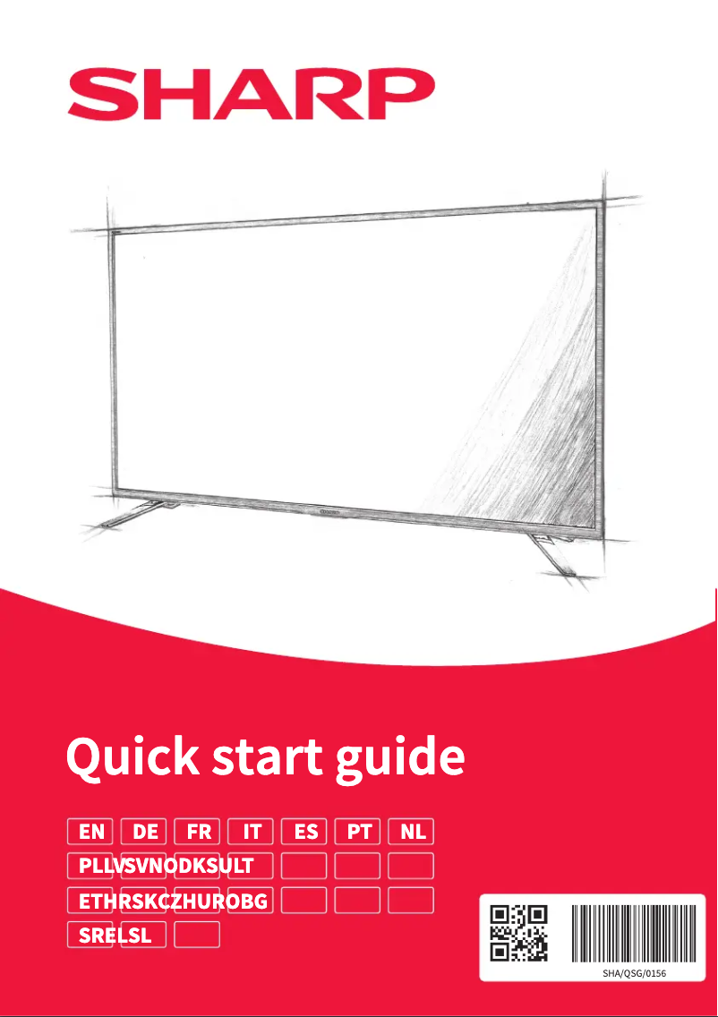 Página 1 del manual Guía de inicio rápido Sharp 32BG2E