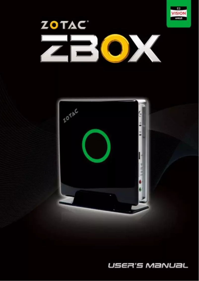 Página 1 del manual Manual de usuario Zotac ZBOX AD06
