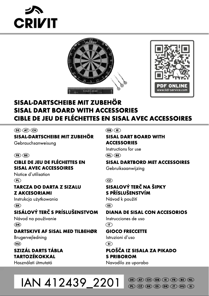 Imagen de la primera página del manual del dispositivo IAN 412439