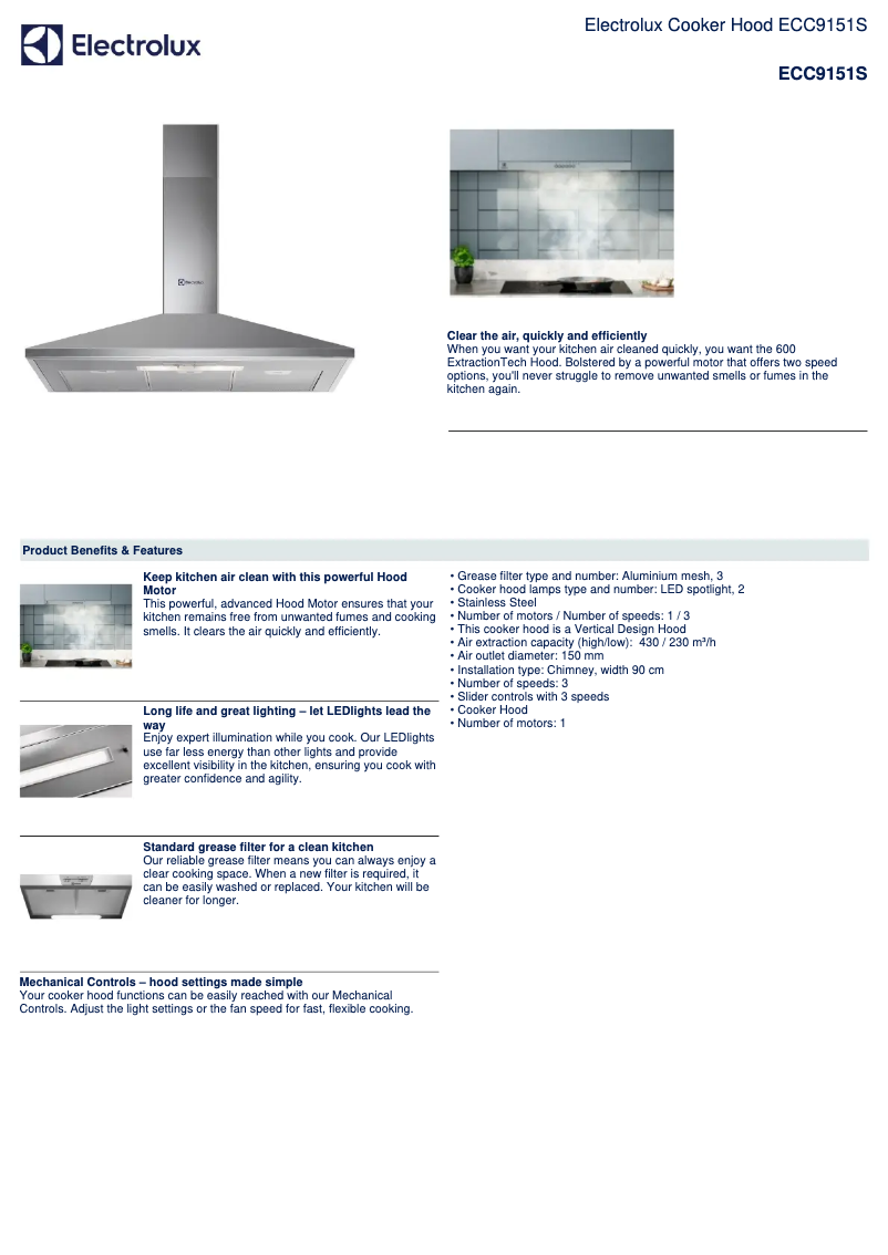 Página 1 del manual Manual de usuario Electrolux ECC9151S