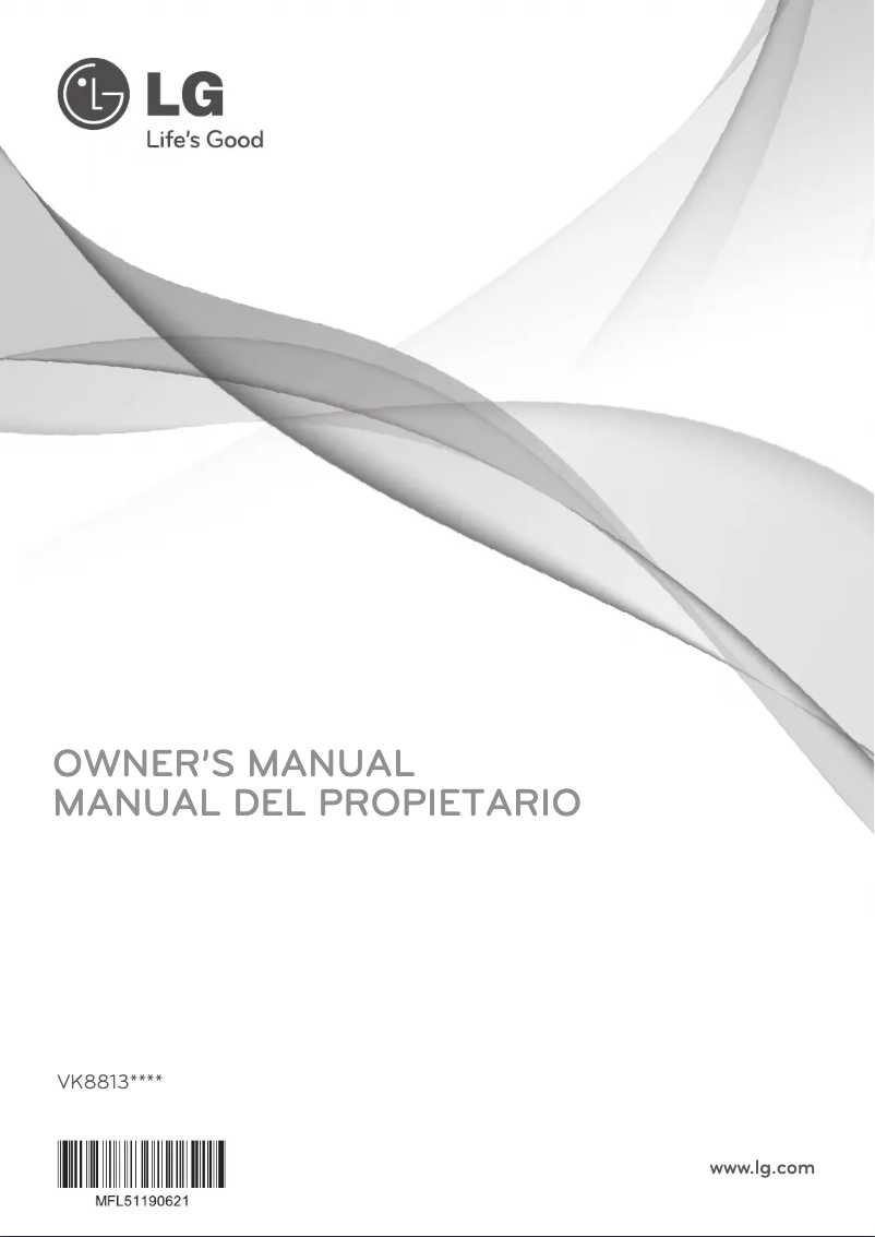 Página 1 del manual Manual de usuario LG VK8813XR