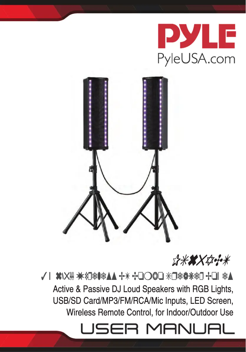 Página 1 del manual Manual de usuario Pyle PS65ACT