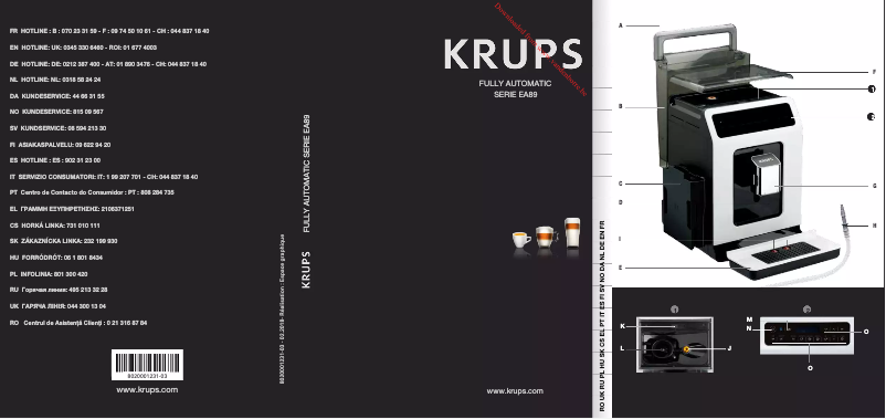 Página 1 del manual Manual de usuario Krups Evidence EA8909