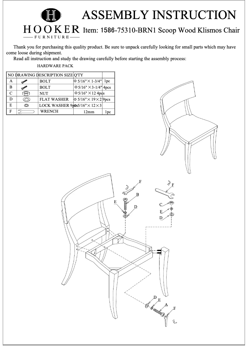 Página nº 1 - Manual de usuario Hooker 1586-75310-BRN1