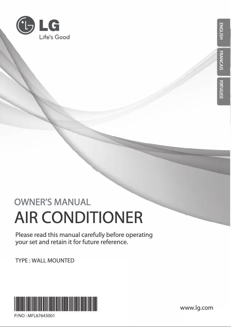 Página 1 del manual Manual de usuario LG HSNC096BAE7