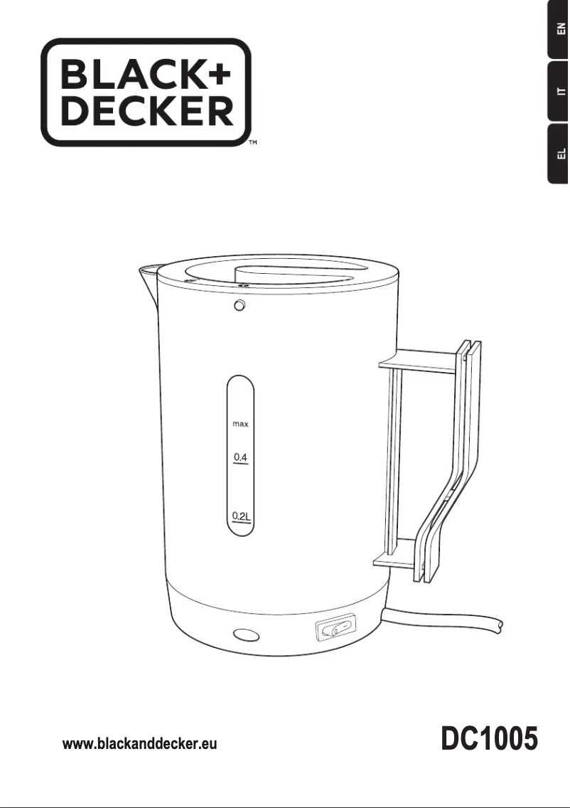 Imagen de la primera página del manual del dispositivo DC1005