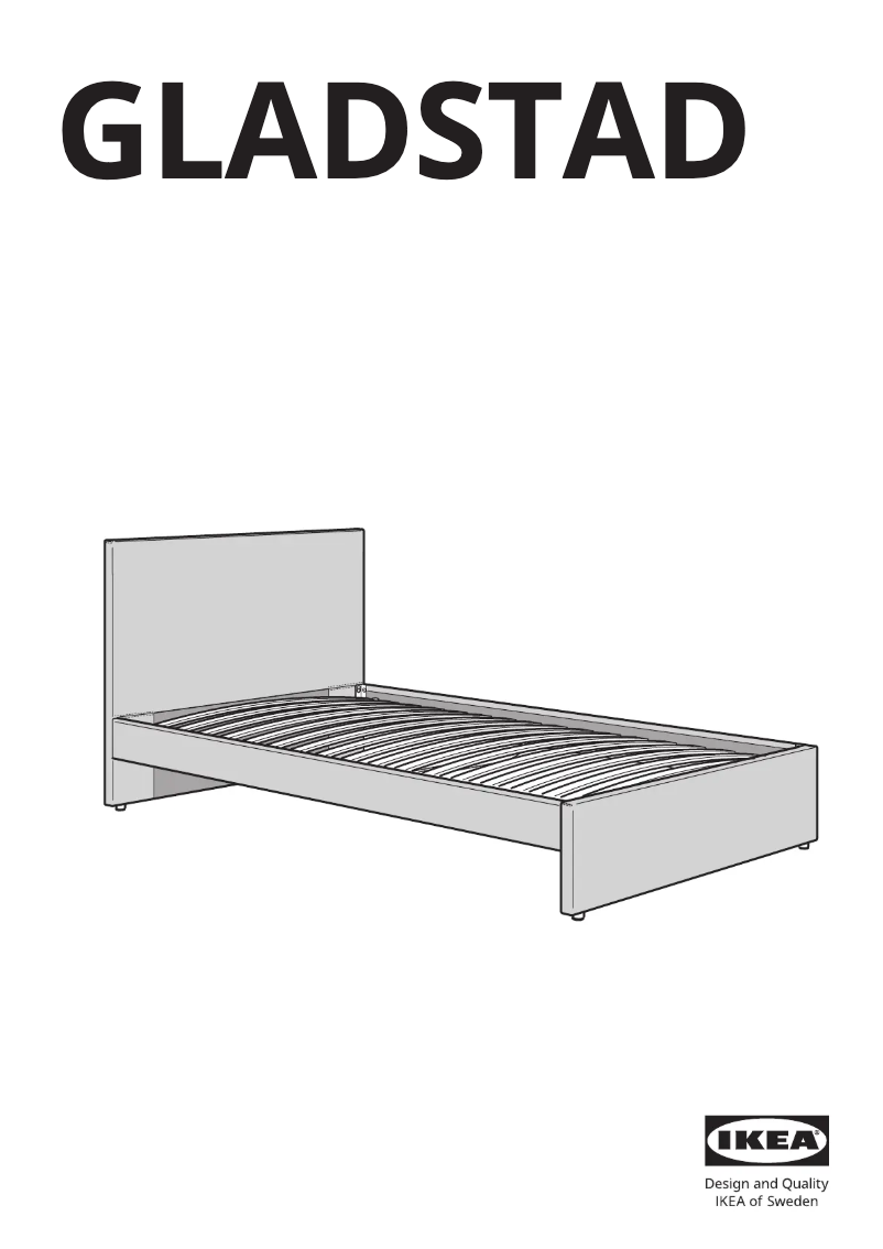 Página 1 del manual Manual de usuario Ikea GLADSTAD 205.113.78