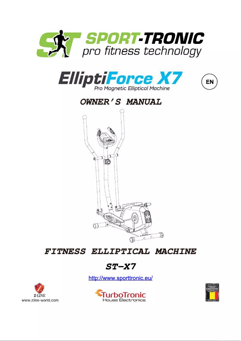 Página nº 1 - Manual de usuario Sport-Tronic ElliptiForce X7