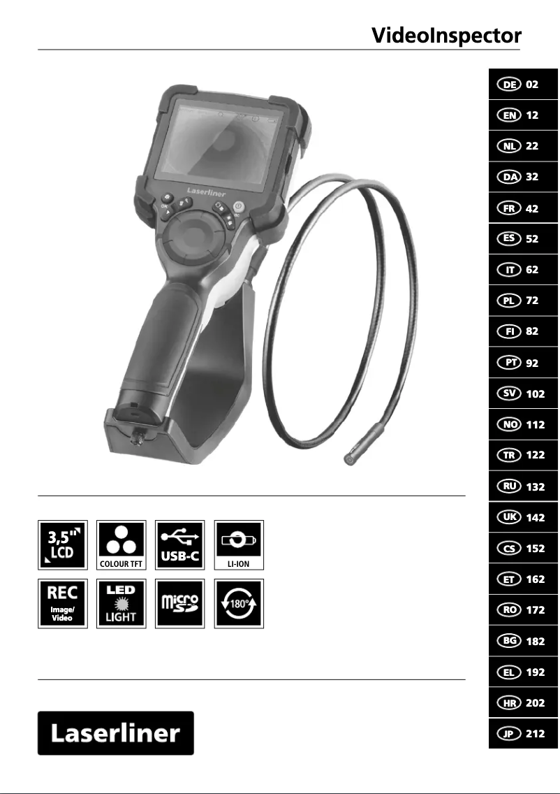 Página 1 del manual Manual de usuario Laserliner VideoInspector 3DX