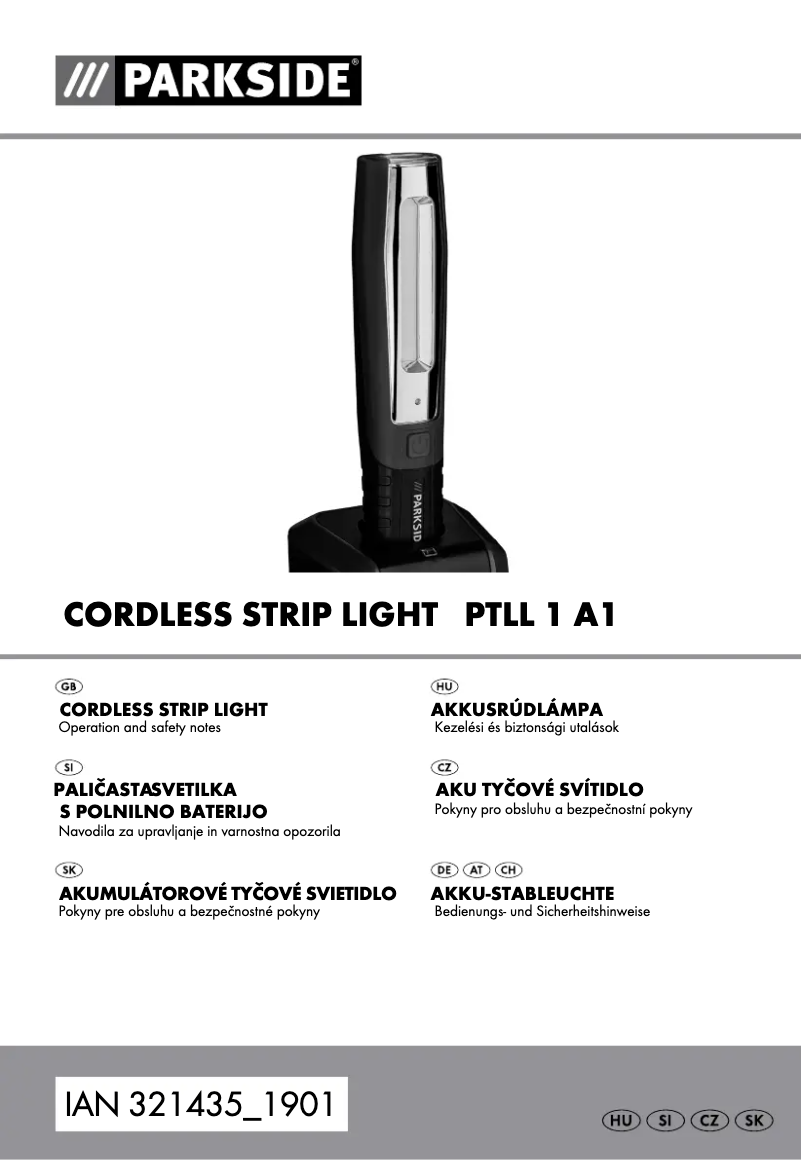 Página 1 del manual Manual de usuario Parkside PTLL 1 A1
