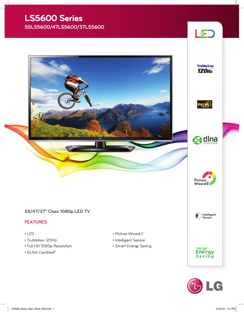 Imagen de la primera página del manual del dispositivo 47LS5600