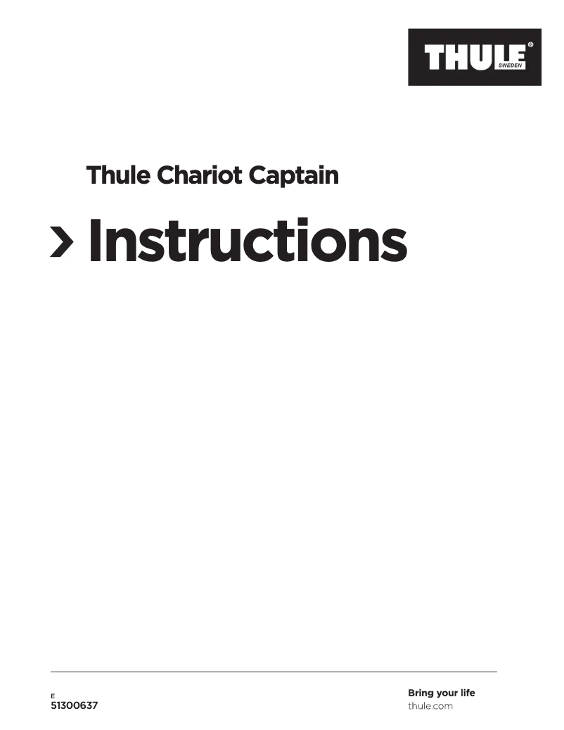 Página 1 del manual Manual de usuario Thule Chariot Captain