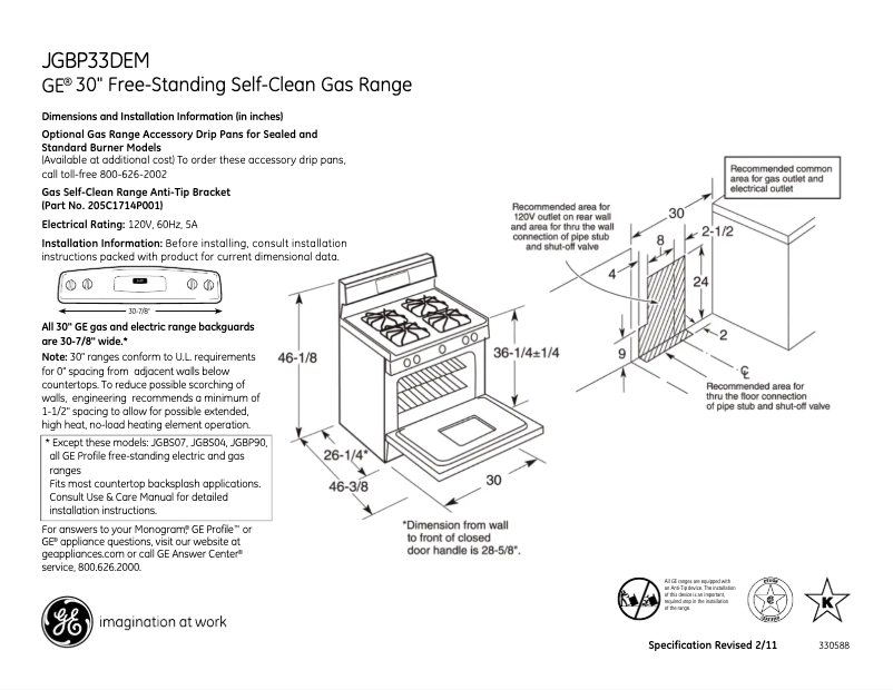 Imagen de la primera página del manual del dispositivo JGBP33DEMCC
