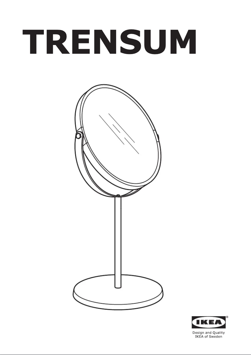 Página 1 del manual Manual de usuario Ikea TRENSUM 601.820.40