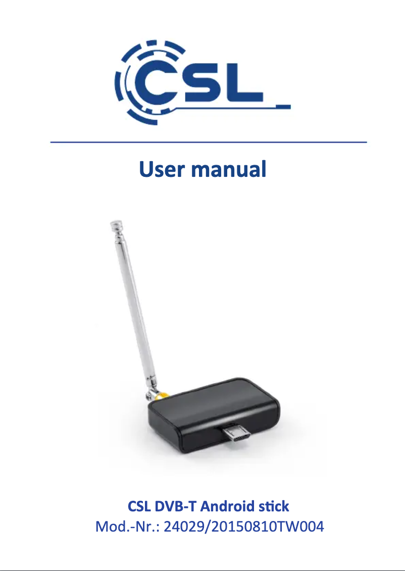 Página 1 del manual Manual de usuario CSL 300431