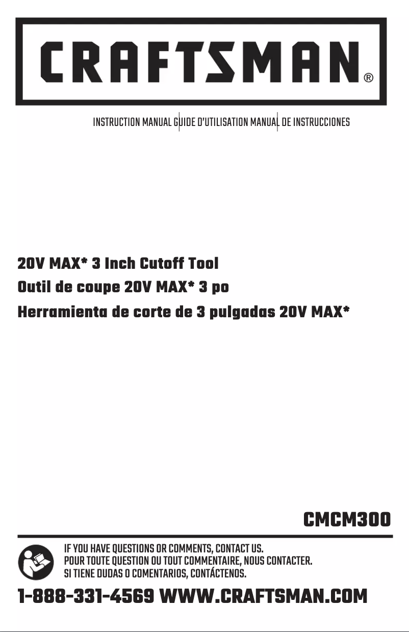 Página 1 del manual Manual de usuario Craftsman CMCM300