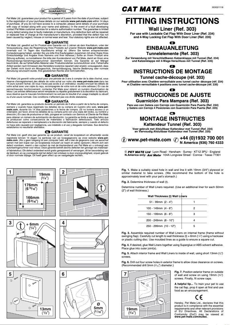 Página nº 1 - Manual de usuario Closer Pets Cat Mate 387