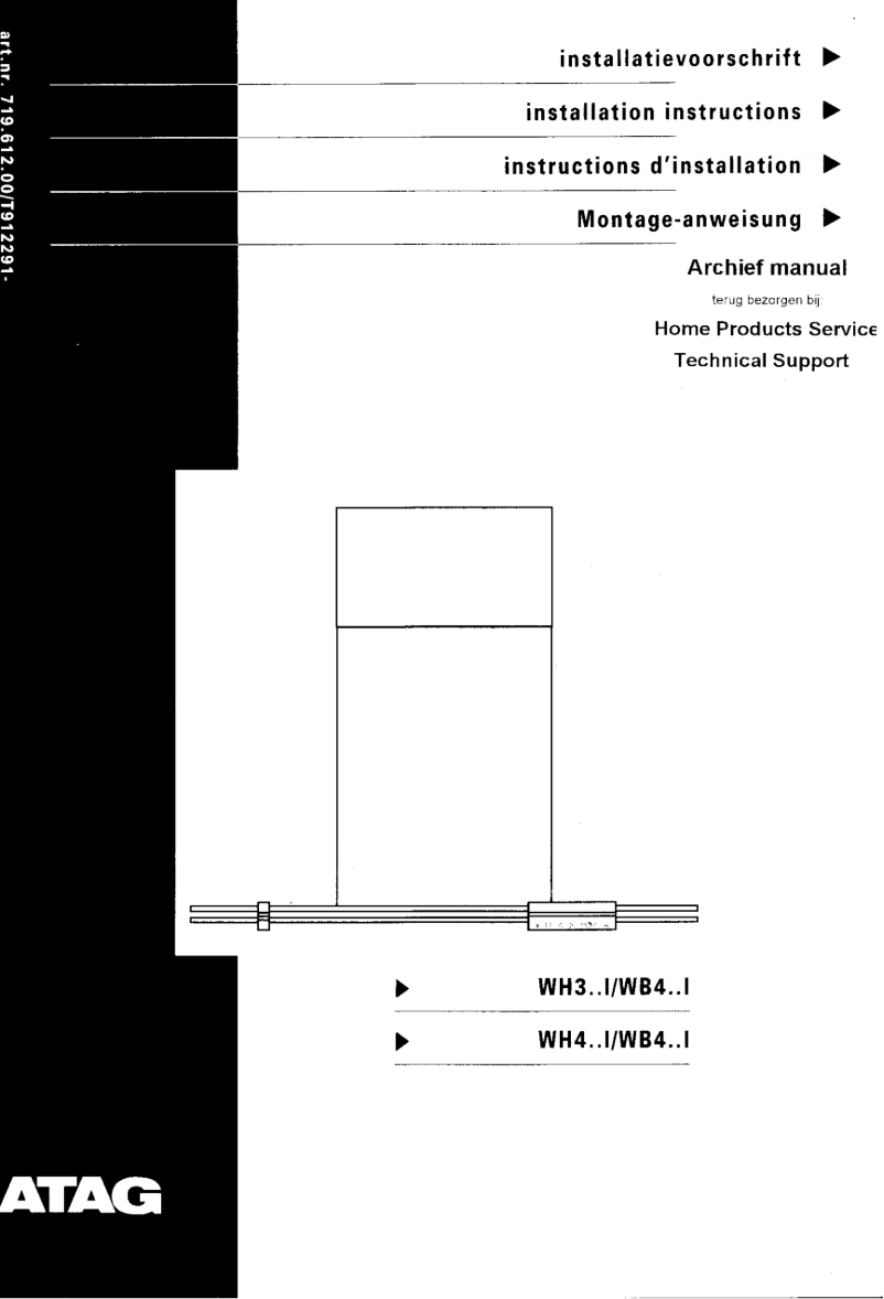 Página 1 del manual Manual de usuario Atag WH411I