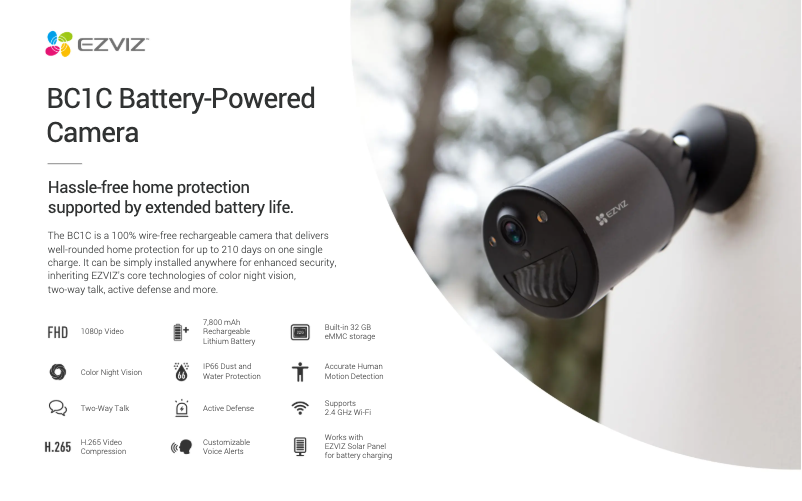 Página nº 1 - Ficha técnica EZVIZ eLife