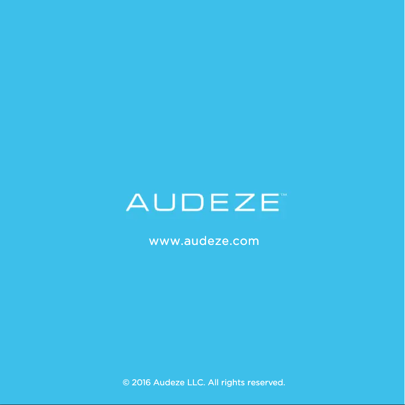 Página 1 del manual Manual de usuario Audeze SINE