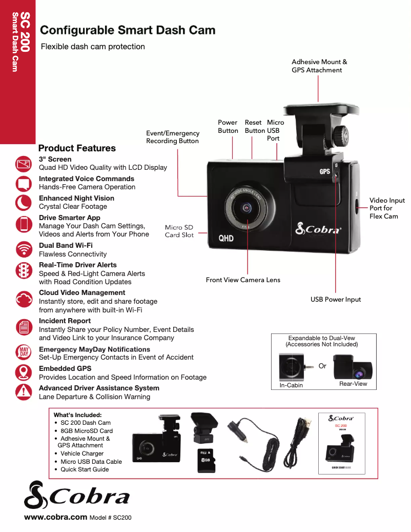 Imagen de la primera página del manual del dispositivo SC200