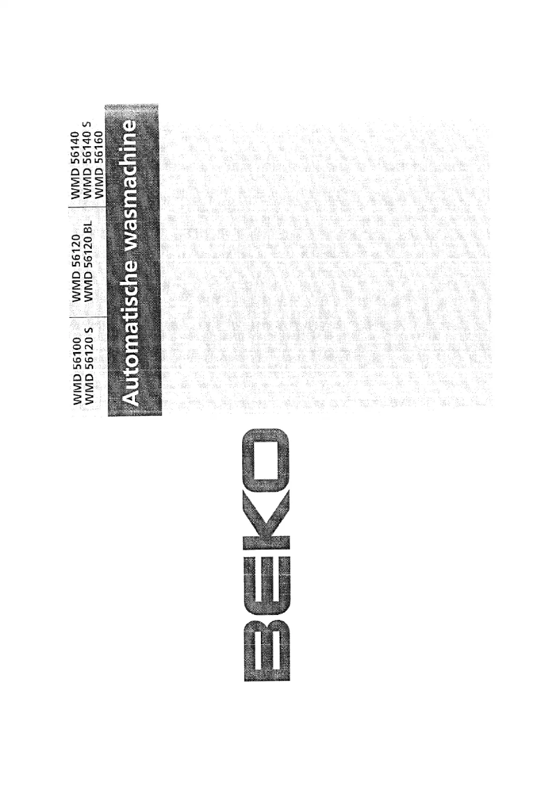 Página 1 del manual Manual de usuario Beko WMD 56120 S