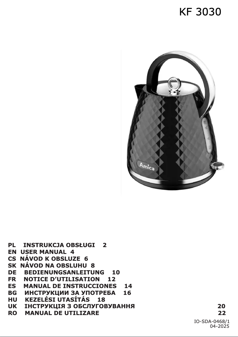 Página nº 1 - Manual de usuario Amica KF 3030