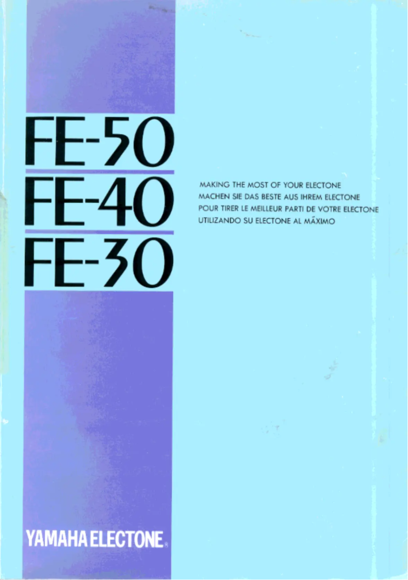 Página 1 del manual Manual de usuario Yamaha Electone FE-40
