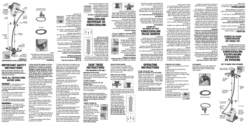 Página 1 del manual Manual de usuario Conair ExtremeSteam GS75