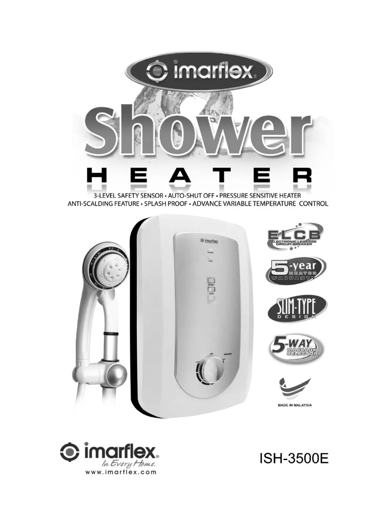 Imagen de la primera página del manual del dispositivo ISH-3500E