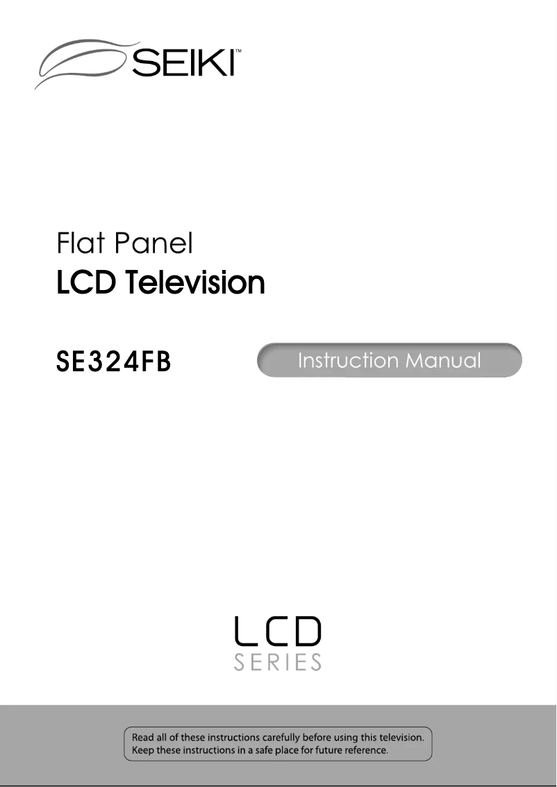 Página 1 del manual Manual de usuario Seiki SE324FB