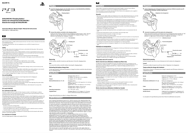 Página 1 del manual Manual de usuario Sony Dual Shock 3 Controller PS3