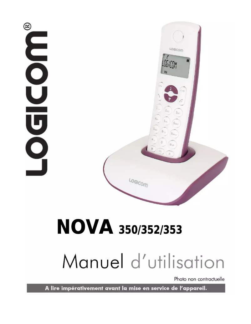 Página 1 del manual Manual de usuario Logicom Nova 353
