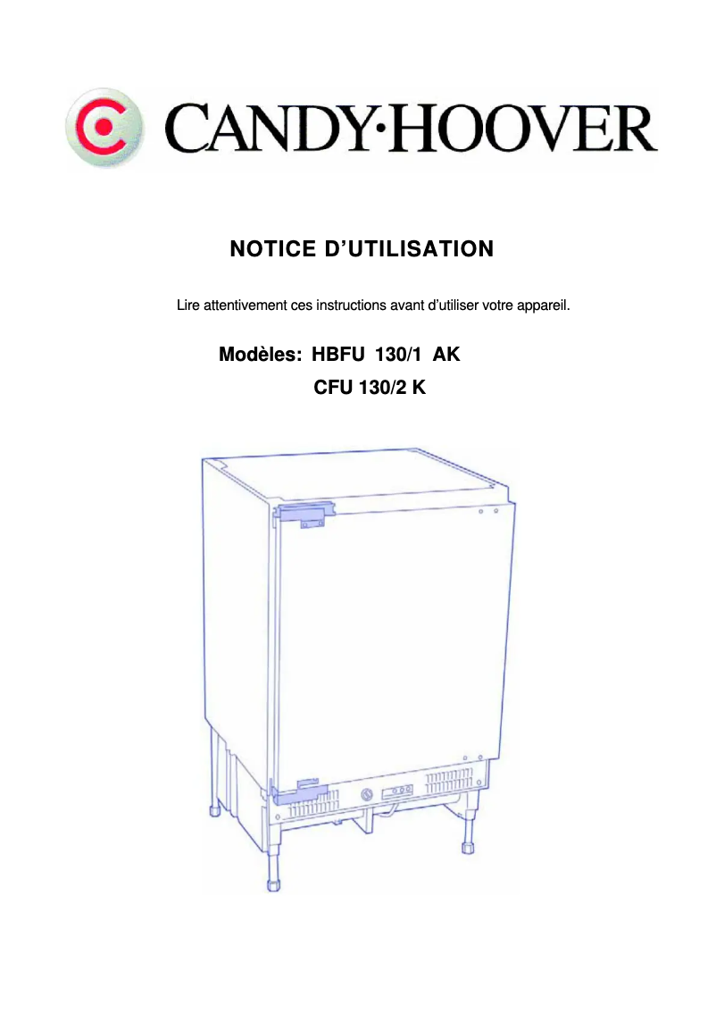 Imagen de la primera página del manual del dispositivo HBFU 130