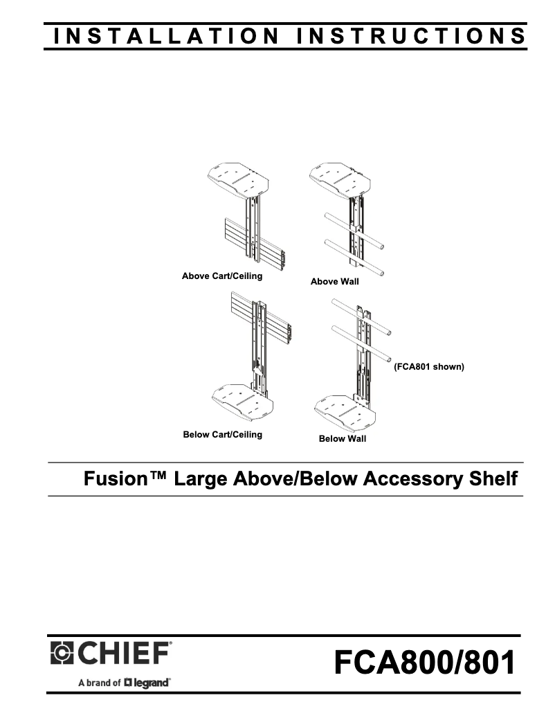 Imagen de la primera página del manual del dispositivo FCA800